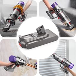 V11 accu vervanging voor Dyson V11 klikaccu 25,2 V 5000 mAh compatibel met Dyson V11 Vacuum Spring 2020 V11 Absolute V11 Absolute Extra V11 Animal (niet voor vacuüm met schroefbatterij) — thumbnail 2