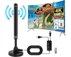 Krachtige Binnenhuis TV Antenne met Signaalversterker voor Digitale Televisie