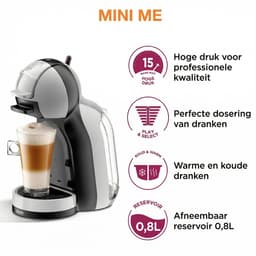 Krups Dolce Gusto Mini Me YY5832FD – Grijs – Koffiecupmachine – inclusief 48 Espresso capsules — thumbnail 3