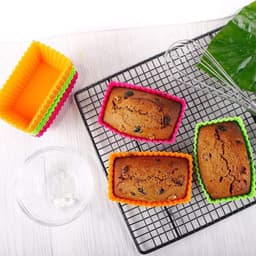 Siliconen bakvormen voor airfryer - Set van 12 stuks - Herbruikbare muffin en cupcake vormpjes - Geschikt voor cakes, ijs en pudding — thumbnail 4
