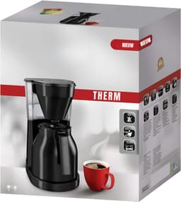 SCH® Koffiezetapparaat met Thermoskan - Koffiezetapparaat - Zwart - ‎24cm x 18cm x 35cm — thumbnail 4