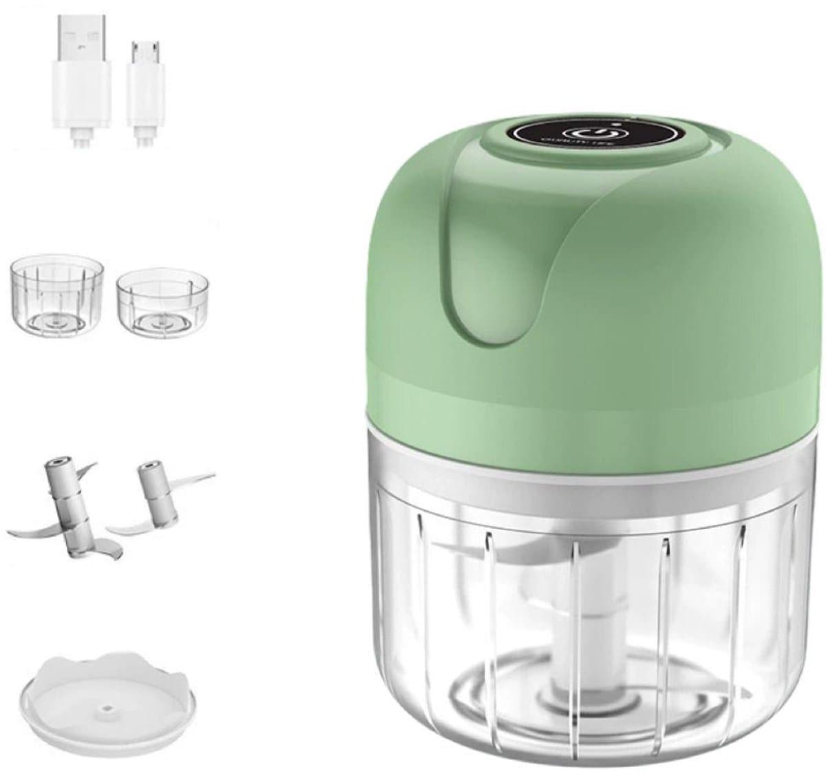 Mini Elektrische uiensnijder - Krachtige Press voor Knoflook & Ui - Mini chopper-Draadloze keukensnijder — afbeelding 1