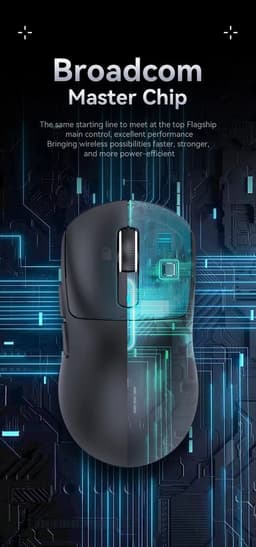 Attack Shark X3 draadloze gaming muis PAW3395, superlicht 49 g, 26.000 DPI, tri mode 2.4G Bluetooth en USB C, 200 uur batterij, programmeerbare knoppen — thumbnail 2