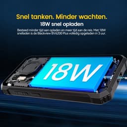 Blackview BV6200 Plus Robuuste Smartphone 4G - 24GB RAM - 128GB - 6,56 inch - 11000mAh - IP68/IP69K Outdoor telefoon - Dual SIM - Android 14 - NFC - GPS - Oranje — thumbnail 10
