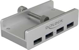 Externe USB Hub - Poorten Uitbreider - Extra Aansluitingen - Bevestigingsmogelijkheid - Zilver — thumbnail 1