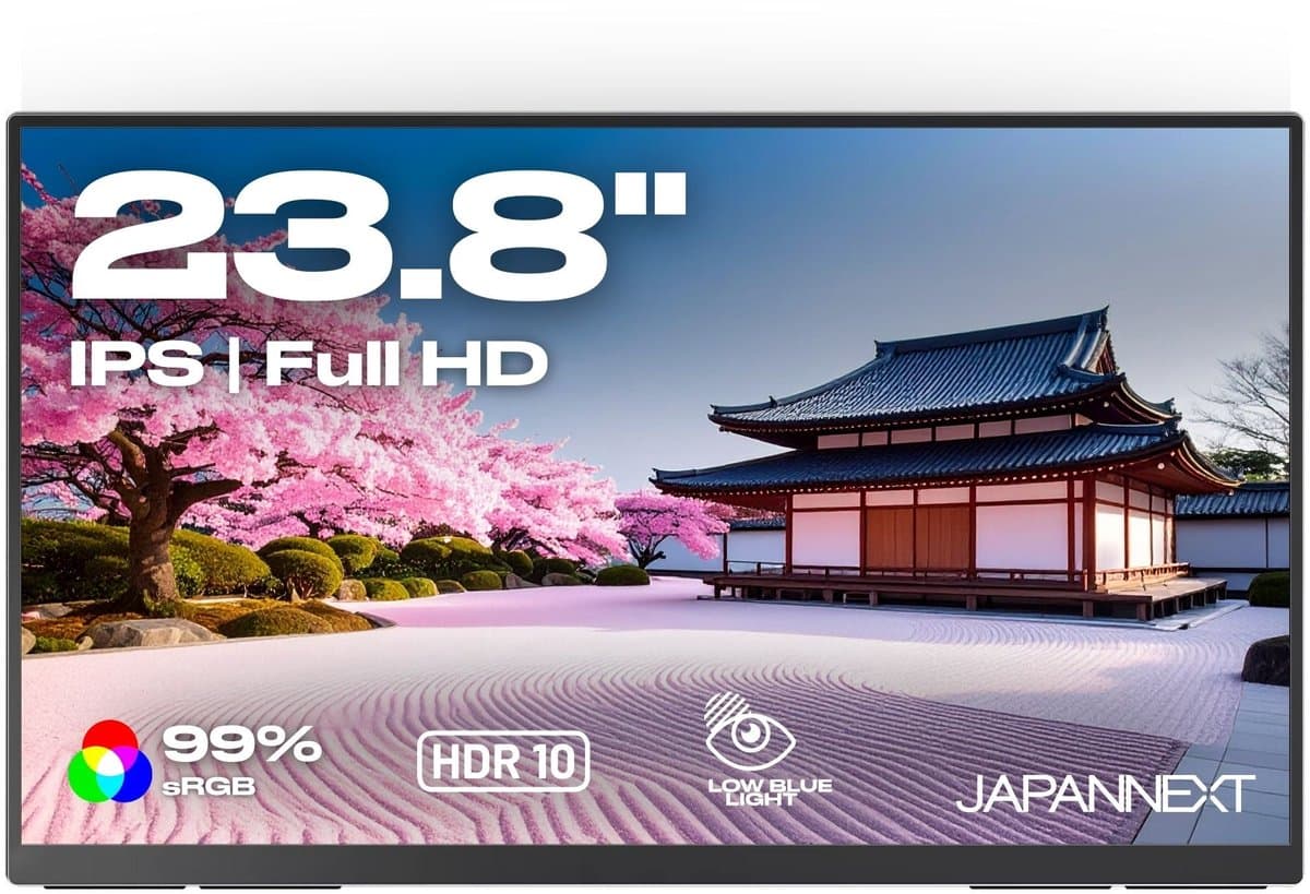 JAPANNEXT Draagbare Monitor 23,8" IPS Full HD (1920x1080) | JN-MD-IPS238F-C6 — afbeelding 1