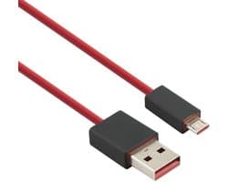 USB Oplaadkabel Vervanging voor Draadloze Koptelefoons en Speakers 1 Meter Rood