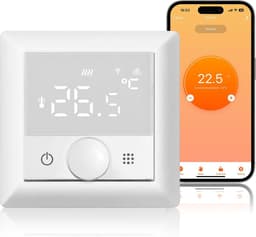 Slimme Thermostaat voor Elektrische Vloerverwarming - WiFi, Programmeerbaar en Spraakgestuurd — thumbnail 1