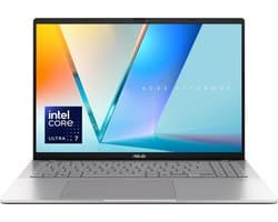 ASUS Vivobook S16 S3607AA‑SH016W – Laptop – 16 inch – WUXGA – Intel Core Ultra 7 – 32GB/1TB – Wi‑Fi 6 – Zilver