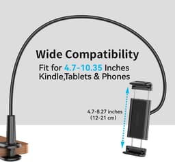 Verstelbare Tablet Standaard met Afstandsbediening Pagina-omslager - Voor E-readers en Tablets — thumbnail 2