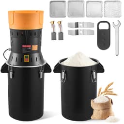 VEVOR Elektrische Graanmolen 25 Liter, Specerijenmolen 600 W, Specerijenmolen met Gegalvaniseerde en Scherpe Messen, Verpulveraar voor Droge Granen, Specerijen, Muesli, Koffie, Maïs 390x320x815 Mm — thumbnail 1