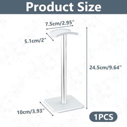 Universele Hoofdtelefoonstandaard met Verzwaarde Basis en Antislip Pad — thumbnail 2