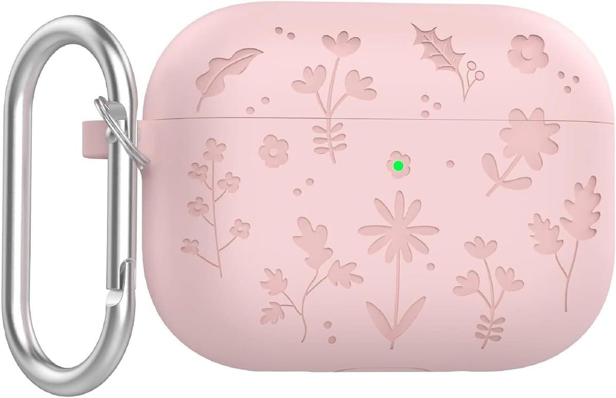 Allecto-Beschermhoes Airpods Pro - Hoes Sleutelhaak - Roze - Cartoon TPU Siliconen - Grappig Schattig - Geschikt voor Mannen Vrouwen - 2025 3 — afbeelding 1