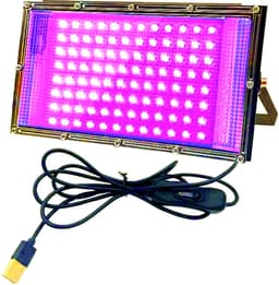 100W LED-blacklight, krachtige UV-spotlight, IP66, 395nm UV-lamp voor kerst- en Halloweenfeesten — thumbnail 1