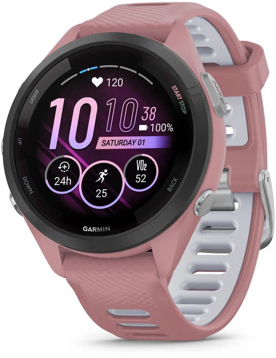 GARMIN Forerunner 265S WiFi Smartwatch Roze/grijs — afbeelding 1