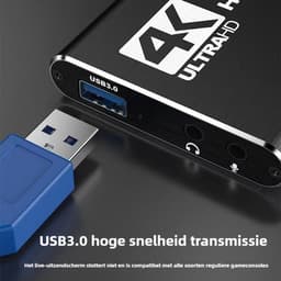 Retro Gaming Goods® - Game Capture - Video Capture Card - 4K HDMI - Inclusief USB C Adapter — thumbnail 3
