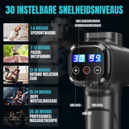 SCH® Massage Gun Professioneel - Massage Gun - Zwart - 15cm x 10cm x 7cm — thumbnail 5