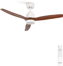 CREATE - Stille plafondventilator van 40 W met technische ABS-bladen, verkrijgbaar in verschillende maten - M - Met licht - Afstandsbediening - WIND STYLANCE — thumbnail 1