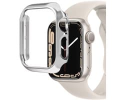 MY PROTECT - Bumper Hoesje Geschikt Voor Apple Watch 40mm - Bescherm Case - Zilver