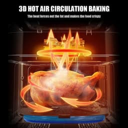 Sensova - Airfryer 8L met Dubbele Lades 2000W – Heteluchtfriteuse met 2×4L Onafhankelijke Manden, 10 Automatische programma’s - LED Touch Bediening - Temperatuur 80–220°C - Vaatwasserbestendig — thumbnail 5