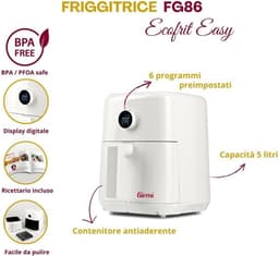 Airfryer 5L – Heteluchtfriteuse met 6 Programma's en Timer – Gezond Frituren — thumbnail 6