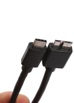 Externe Harde Schijf Kabel - Data Transfer Snoer - Snelle Data Overdracht - Hoge Snelheid 5Gbps - 30cm Lengte - Zwart — thumbnail 5