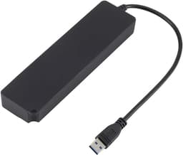USB Hub - Poort Expander - Extra Poorten Creëren - 7 Poorten met Schakelaars - Tot 5 Gbps - Zwart — thumbnail 1