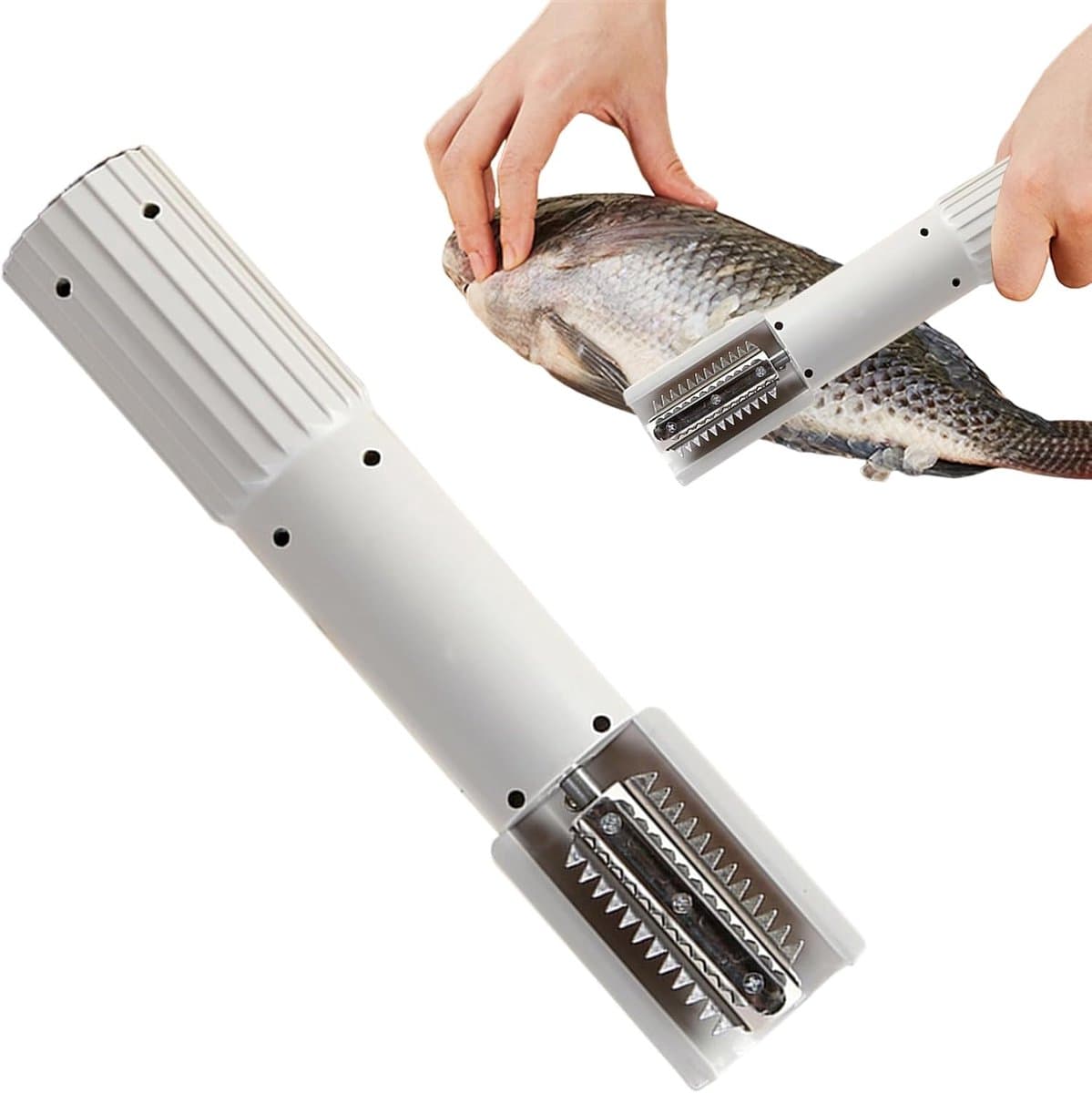 Elektrische Rasp - Draadloze Keukenmachine - Snel Ingrediënten Bereiden - Automatisch Anti-spat - 24.5 cm Lengte - Romig — afbeelding 1