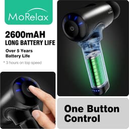 Massagepistool voor Diepe Spiermassage - 3200 RPM, Draadloos met USB-C Opladen — thumbnail 5