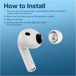 MMOBIEL 2 Paar Vervangende Oordopjes Tips voor AirPods Pro Gen 3 – Antislip Siliconen Oordopjes met Ruisonderdrukkingsgat, Draagbare Opbergdoos en Passen in Oplaadcase – S – Wit — thumbnail 4