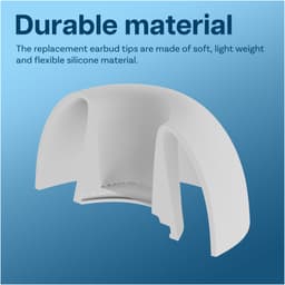 MMOBIEL 2 Paar Vervangende Oordopjes Tips voor AirPods Pro Gen 3 – Antislip Siliconen Oordopjes met Ruisonderdrukkingsgat, Draagbare Opbergdoos en Passen in Oplaadcase – S – Wit — thumbnail 3