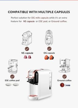 HiBREW H2A 4-in-1 Koffiezetapparaat voor Koude/Warme Extractie - Koffiesterkte Handmatig Instelbaar - 19 Bar Hoge Extractie - Afneembaar Waterreservoir van 600 ml - Bescherming Tegen Droogkoken - Zwart — thumbnail 5