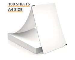 100 vellen thermisch papier, A4-formaat, opvouwbaar, continu printen, geperforeerd, sneldrogend, geschikt voor penprinters, compatibel met de draagbare thermische printers TP01/A40/M08F/MT800.