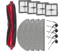 13 stuks vervangende accessoires geschikt voor Roborock Q10 VF+/PF robotstofzuiger - 1 hoofdborstels, 4 zijborstels, 4 HEPA-filters, 4 dweilpads