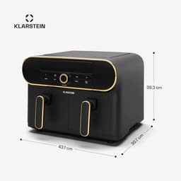 Airfryer XXL met 2 Zones - 11L Inhoud - Dubbele Hetelucht Friteuse - 1700W - Touchscreen — thumbnail 5