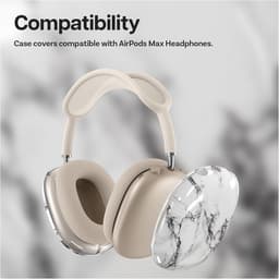 Beschermhoes voor Over-Ear Hoofdtelefoon - Zacht TPU - Krasbestendig - Keramisch Wit — thumbnail 3