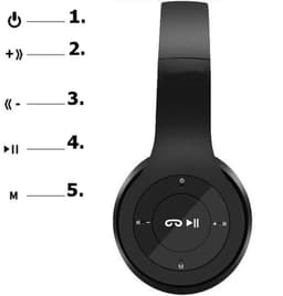 koptelefoon draadloos Met Microfoon – MP3 – FM Radio – koptelefoons – headphones – 39145 — thumbnail 3