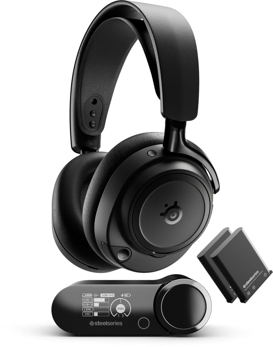 Steelseries Arctis Nova Elite - Hi-Res Wireless Certified Gaming Headset - Black — afbeelding 1