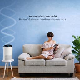Blanc Square Luchtreiniger Pro Air Purifier - HEPA 13 filter + Koolstoffilter - 170m³/h 30m² - Zeer stille Slaapstand - Verwijdert Allergieen Hooikoorts Stof - Clean Air Slaapkamer — thumbnail 5