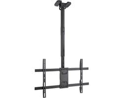 Verstelbare Plafondbeugel voor Grote Televisies 43-86 Inch Zwart Kantelbaar en Draaibaar