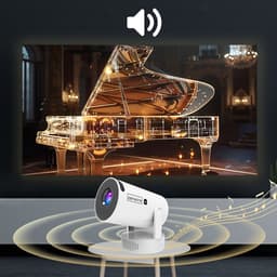 Draagbare Mini Projector Android Wifi Beamer Full HD Bluetooth met Batterij K400 Zenwire — thumbnail 5