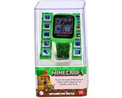 Accutime Minecraft Smartwatch Kinderen - Selfie Camera, Foto & Video - Groen