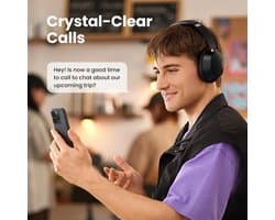 hoofdtelefoon 43dB - Keuze Draadloze Bluetooth - Hybride Actieve ruisonderdrukking Hi-Res LDAC 75H Ruimtelijk Audio Headset Oortelefoon