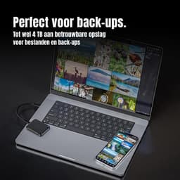 SCH® SSD Externe Harde Schijven - SSD Externe Harde Schijf - Zwart - ‎7cm x 5cm x 1cm — thumbnail 3
