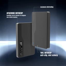 SCH® SSD Externe Harde Schijven - SSD Externe Harde Schijf - Zwart - 14cm x 9cm x 3cm — thumbnail 2