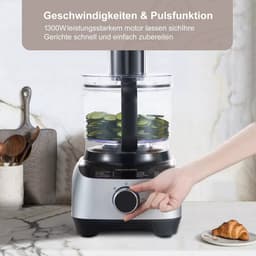 Naiz® - Keukenmachine - 1300 watt - 11 in 1 - Keukenmixer - Mixer - Multifunctioneel — thumbnail 2