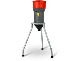 EBERTH Elektrische Graanmolen met Onderstel - 1000W - 6L Trechter - RVS Mes - 5 Zeven - Voermolen