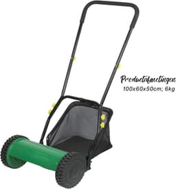 Zyrex® Grasmaaier handmatige – Grastrimmer – Handmaaier – Groen - 50cm x 100cm x 50cm — thumbnail 3