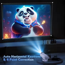 HY300 Pro HD Smart Mini Projector – 720P Native Resolutie met 4K Ondersteuning – Draagbaar met 180° Draaibare Projectie – Draadloze Verbinding — thumbnail 2