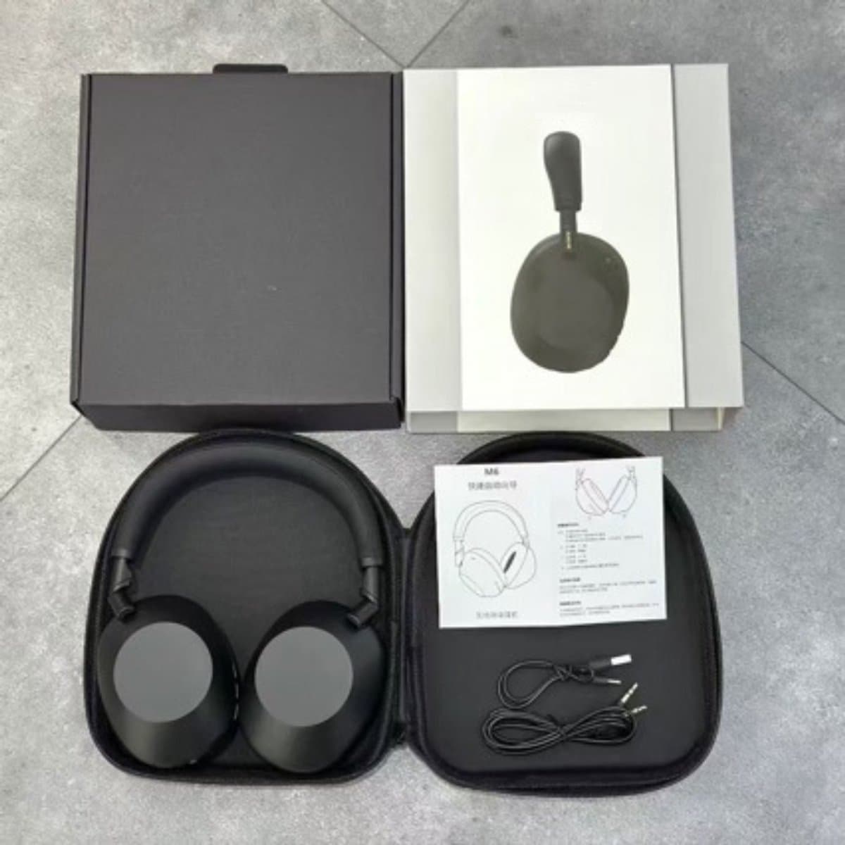 Hoofdtelefoons - Over-ear hoofdtelefoons - Bluetooth-hoofdtelefoons - Draadloze over-ear hoofdtelefoons met ruisonderdrukking - Gaming-hoofdtelefoons - Zwart — afbeelding 1